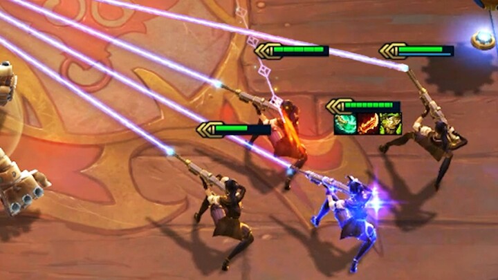 You won’t believe it, but I’m surrounded by four hot female cops from Samsung!