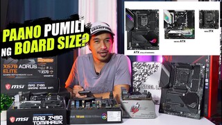 REALQUICK EP2: Paano PUMILI ng Motherboard base on SIZES? ATX or mATX or MiniITX Simpleng Paliwanag