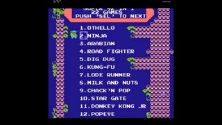 42-in-1, Othello (NES) - CPU/Com wins while P1 lose. John NESS