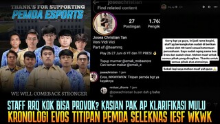 STAFF RRQ KOK PROVOK? KRONOLOGI EVOS TITIPAN PEMDA,  EVOS VS EVERYBODY?