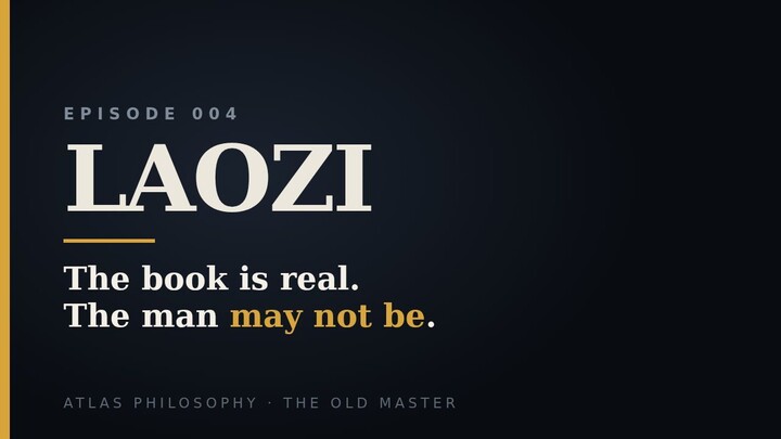 Laozi: The Old Master Who May Never Have Existed