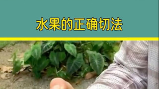 水果的正确切法