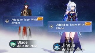 So Star Rail Characters now react to each other in Team Selection.. (1.5 Update)