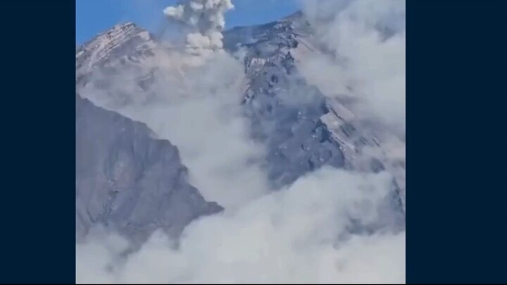 Melansir informasi letusan dari Pusat Vulkanologi dan Mitigasi Bencana Geologi (PVMBG) melalui aplik