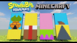 SPONGEBOB BANNERS IN MINECRAFT! (tutorial!)