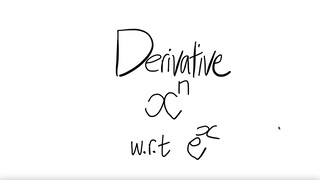 exp derivative x^n w.r.t x