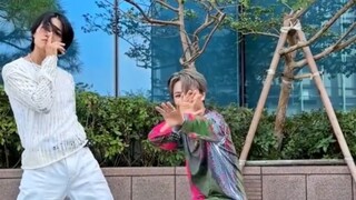 【Vương Tử Hạo】cùng anh trai vũ công YAMAKASI thực hiện thử thách A.I.BAE