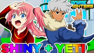 TRANSFORMEI MEU SECRETO COM YETI EM SHINY NO ANIME FIGHTERS!!