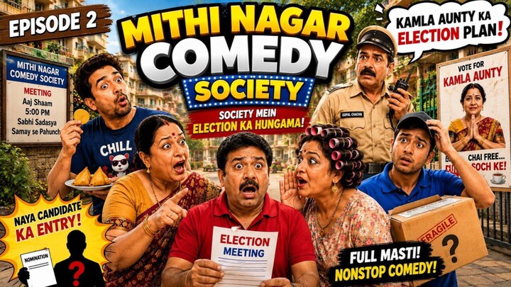 Mithi Nagar Comedy Society – Episode 2: Kamla Aunty Ka Election Plan!