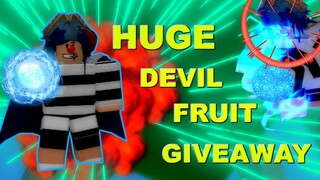 Huge Devil Fruit Giveaway  !  | One Piece Pirates Wrath | ROBLOX