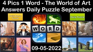 4 Pics 1 Word - The World of Art - 05 September 2022 - Answer Daily Puzzle + Bonus Puzzle