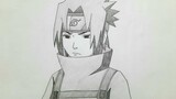 Cara Menggambar Sasuke dari Anime Naruto || Mudah