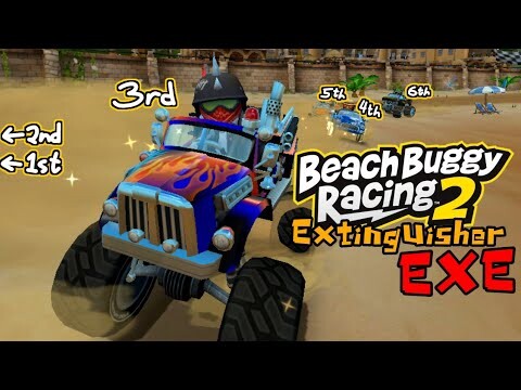 Beach buggy racing 2 Extinguisher EXE plus+ (funny moments)