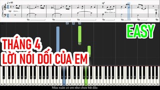 THÁNG TƯ LÀ LỜI NÓI DỐI CỦA EM - Hà Anh Tuấn | Piano Easy