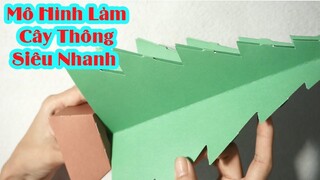 Làm cây thông bằng giấy - mô hình cây thông siêu đỉnh của hàn quốc - tự làm cây thông