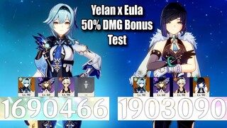 Yelan Will Make Eula Better with 50% DMG Bonus? - Eula C6 Ft Yelan 1.9M Combo Showcase