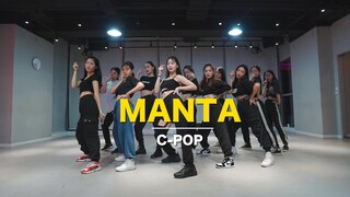 Original choreography by Liu Boxin "manta", super A girl group's "violent" floor dance!