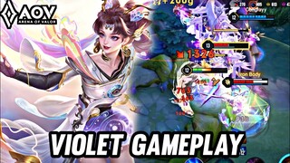 AOV : VIOLET GAMEPLAY | IN ABYSSAL LANE - ARENA OF VALOR LIÊNQUÂNMOBILE ROV COT 傳說對決