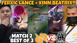 LANCELOT FERXIC X BG XINN BETRIXX!! HERO POWER MEREKA BERDUA DI LEPAS?? MATCH 2 RRQ VS HOMEBOIS