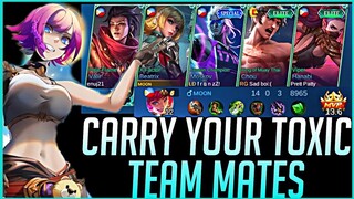 TOXIC TEAM MATES 3 MARKSMAN LINE UP??? | USING TOP 1 GLOBAL BEATRIX BUILD | 14-0-3 🔥