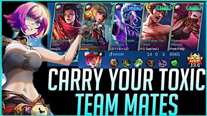 TOXIC TEAM MATES 3 MARKSMAN LINE UP??? | USING TOP 1 GLOBAL BEATRIX BUILD | 14-0-3 🔥