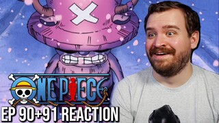 Chopper's Chaotic Goodbye?!? | One Piece Ep 90+91 Reaction & Review | Drum Island Arc
