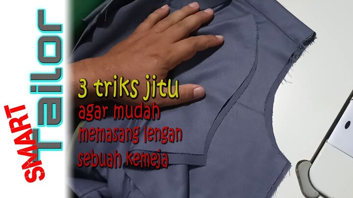 Cara memasang lengan baju || Smart Tailor