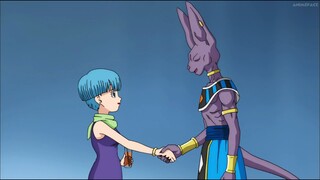 Beerus joins Bulma's birthday, Beerus asks Goku about Super Saiyan God, Goku SSJ 3 vs Beerus Dub