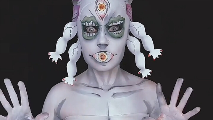 Kimetsu no Yaiba - Tampilan riasan Yuhu cos