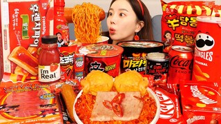 [Mukbang ASMR] 편의점 먹방 🔥 신라면볶음면 마라탕면 디저트 직접 만든 핵불닭 치즈김치볶음밥 디저트 Korean Convenience Store Food Ssoyoung