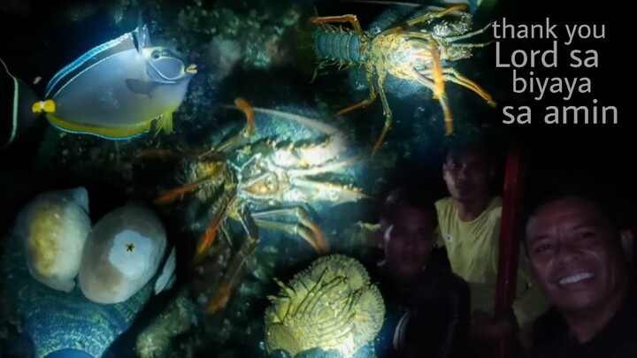 ep156, night spearfishing Philippines, thank you Lord sa biyaya mo sa amin,