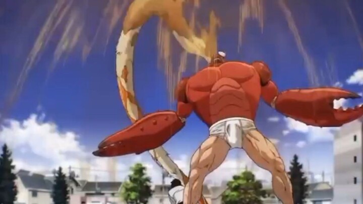 one punch man kepiting marah