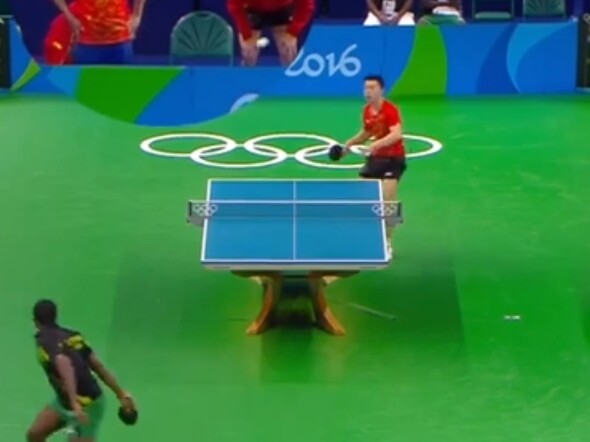 The African No. 1 forced Ma Long to show his extraordinary skills! #MaLong