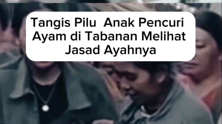 tangis pilu anak pencuri ayam di Tabanan melihat jasad ayahnya
