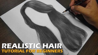 How to DRAW realistic hair | Simple trick