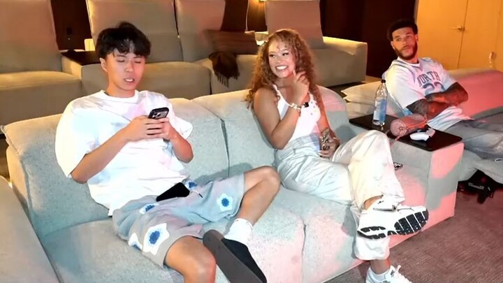 Yonna gets her face scan in NBA2k27 with Ray and Lonzo Ball
