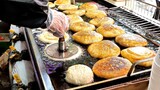 Street Food in Korea Tour! Korean food hotteok master fast and accurate technique / 한국길거리음식 호떡