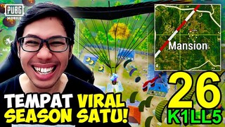 INI DIA MANSION! TEMPAT FAVORIT SEASON SATU INI KEMBALI RAME! TEMBUS 26 KILLS! - PUBG MOBILE