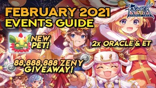 RAGNAROK FEB 2021 EVENTS GUIDE ~ New Pet & Headgears, Zeny Giveaway & Lots of Freebies!