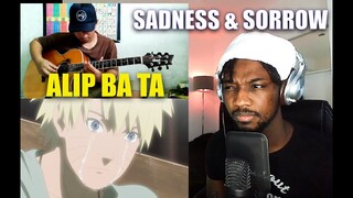 ALIP BA TA - Sadness and Sorrow - Ost Naruto (guitar cover) | REACTION