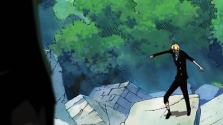Zoro rela terluka parah demi baka senchou :)