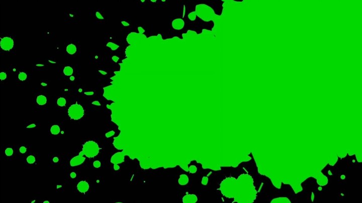 Share of Ink-Splatter Special Effects Green Screen Footage