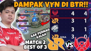 VYN DAMPAK BESAR UNTUK BTR?? PERUBAHAN GAMEPLAY BTR YG MENAKJUBKAN!! RRQ VS BTR MATCH 2