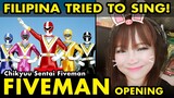 Filipina sings Japanese Super Sentai theme - Chikyuu Sentai Fiveman opening cover by Vocapanda