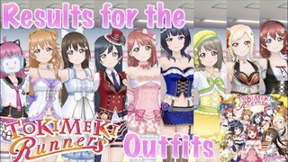 TOKIMEKI Runners Outfits Results