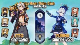 Itto Geo Gang & Furina Sunfire Vape | Genshin Impact La Hoàn 4.2 | Tầng 12 9 Sao