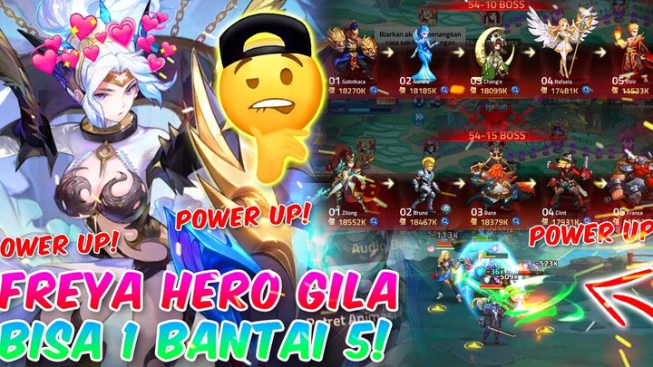 👼 EPIC MOMENT PARAH! FREYA BANTAI 1 VS 5! PAS CAMPAIGN 54-10 & 54-15! MOBILE LEGENDS ADVENTURE INDO