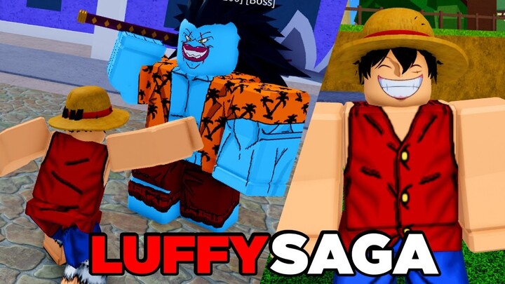 A Saga do LUFFY de One Piece no Blox Fruits!!!