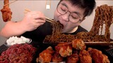 24시간 굶고 조합없이 먹고싶은거 다 먹기 맛사운드 레전드 chicken and yukhoe mukbang Legend koreanfood asmr