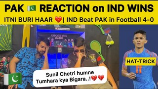 INDIA ne buri trah PAK ko Hara diya 4-0 in FOOTBALL Pakistan  Reaction on Ind vs PAK football match